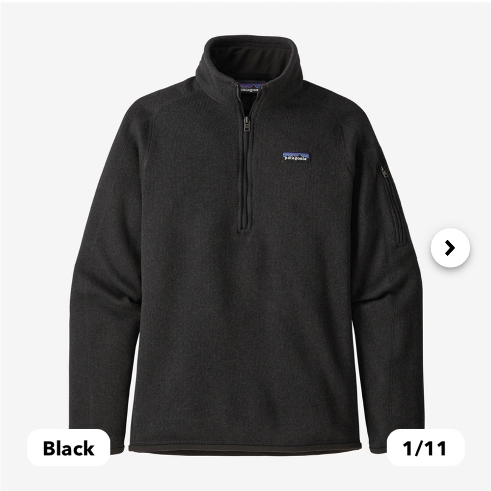 Patagonia Women's Better Sweater 1/4-Zip Fleece Black